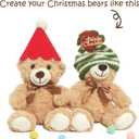 Teddy Bears Bulk 12 Packs Teddy Bear Stuffed Animal Plush Toys Kid Girlfriend,13.5 Inches Light Brown Stuffed Bears for Christmas Valentine's Wedding Party