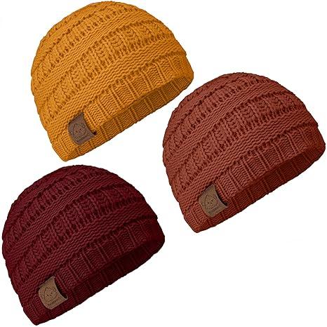 KeaBabies 3Pack Baby Beanies for Boys, Girls  Soft, Cute Baby Winter Hats 636 Months, Stretchy Knit, Warm Toddler Winter Hat, Newborn, Infant, Toddler Beanie for Babies Girl, Boy (Rhythm, M)