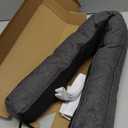 Comfyanno 38 Weighted Under Door Draft Stopper, Fits Front, Bedroom, Interior Door, Easy to Install, Block Cold Air Draft from Bottom Door, 2.2lb, Fits Door Gap up to 3 - Linen Gray