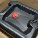 Performance Tool W4077 16-Quart Oil Drain Container, Deep Drain Well, Integrated Handle, Sealing Rubber Gaskets, Black