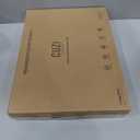 Cuzi Gourmet 4-Piece Large Pizza Stone Set - 13" Thermal Shock Resistant Cordierite Pizza Stone with Handle Rack, 19" Natural Bamboo Pizza Peel & Pizza Cutter - Large Baking Stone for Grill and Oven