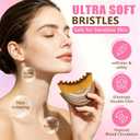 3 x 2PCS Lymphatic Drainage Gua Sha Face Brush for Sculpting, Lymphatic Contour Face Brush for Reduce Puffiness & Lift, Super Soft Manual Massager for Facial Cleansing with Portable Case