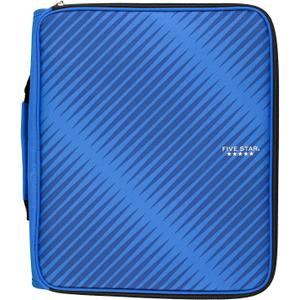 Five Star 2 Inch Zipper Binder, 3 Ring Binder, 6-Pocket Expanding File, Durable, Color Selected for You, 1 Count (29592)