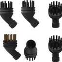 6-Pack Nylon & Brass Brush Set Compatible With Curmedi JQ-399 Steam Cleaners