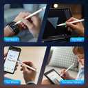iPhone iPad Pencil for iOS & Android Touch Screens, New Designed 15 Mins Fast Charge Universal Stylus Pen for Apple iPad Pro, Air, Mini, (Palm Rejection) iWatch, iPhone, Samsung, Tablet All Devices