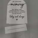 In Loving Memory Acrylic Wedding Sign Memory Table Sign for Wedding Wedding Signs for Ceremony Modern Calligraphy Arch Acrylic Table Top Sign for Wedding Reception and Event Party Table(white)