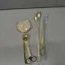 Metal Gold Taper Candle Holder for Wedding, Dinning, Party, Fits 3/4 inch Thick Candle&Led Candles (Set of 6 Pcs)