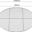 Stanbroil Fire Pit Cooking Grill Grate with 3 Support Bars - Outdoor Round BBQ Campfire Grill Grid - Camping Cookware - Stainless Steel, 30 Inch