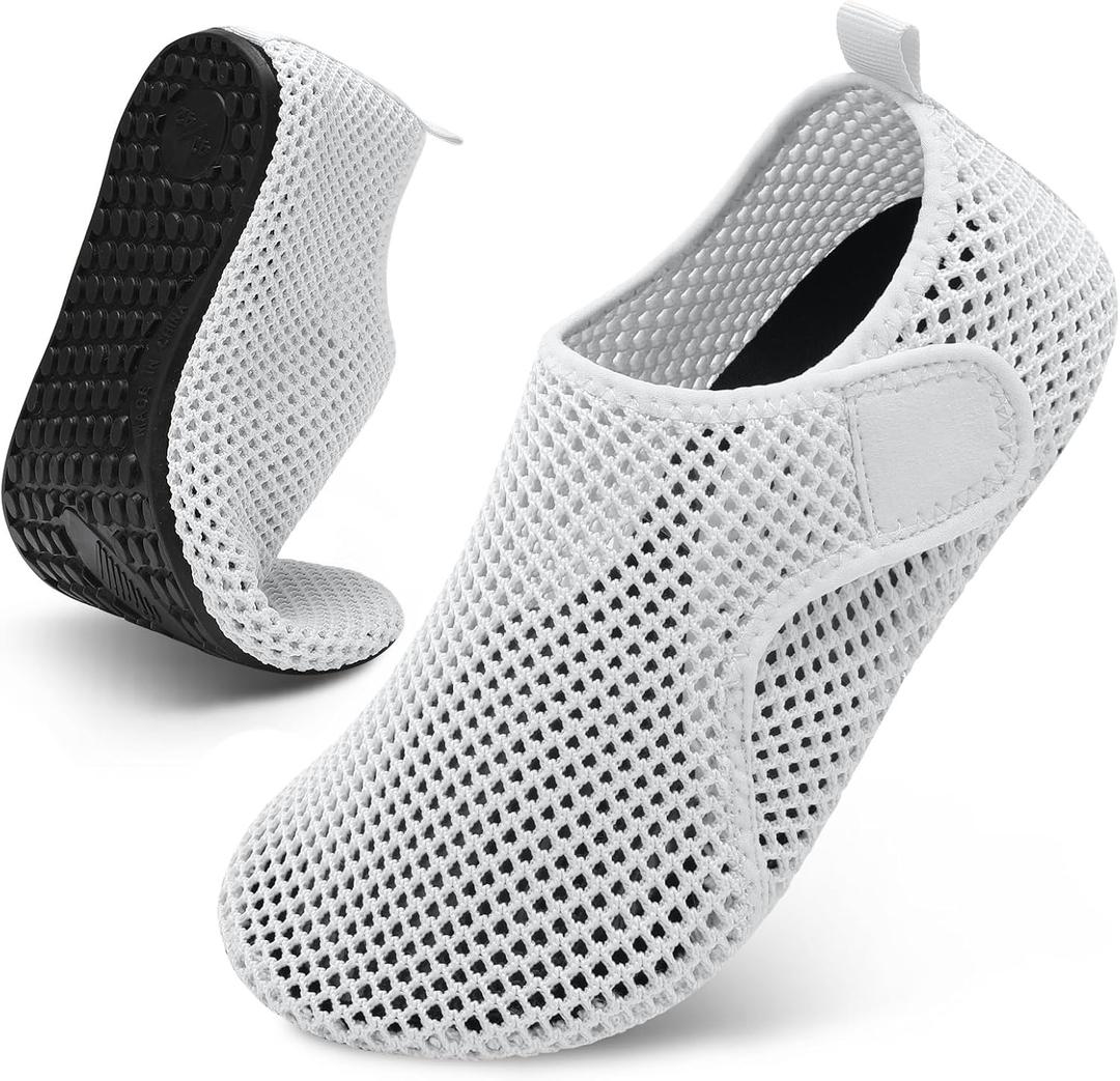 Scurtain Barefoot Water Shoes for Women Men Beach Swim Aqua Socks Summer Quick-Dry Sandals Slippers (8.5-9.5 Women/7-7.5 Men)