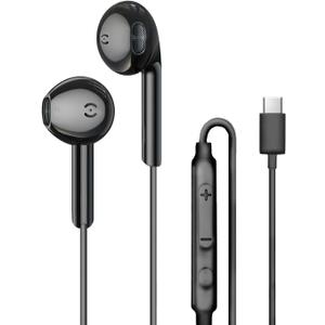 MAS CARNEY USB C Earbuds Wired Ear Buds for Samsung Galaxy S25 S24 S23 S22 S21 S20 Ultra FE A16 A17 A26 A36 A53 5G A56 Z Fold 6 USBC in-Ear Headphones Wired Type C Earbud Earphones Headsets with Mic