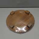 Zurklulu Round 9.4" Acacia Wood Decorative Tray – Farmhouse Wood Riser Pedestal Stand for Kitchen and Bathroom Decor, Counter Display, Vanity Tray (Medium, 9.4" Dia)