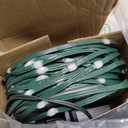 QBIS Outdoor Christmas Lights - Fairy Lights Battery Operated with Small Warm White LEDs, Green Wire, Multifunction, 6hr Timer, Indoor/Outdoor Battery Operated String for Wreath, Garland or Tree (2x 30 LEDs 10ft)