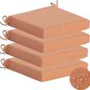 Outdoor Chair Cushions Set of 4, 20x20x3.1 in, Tangerine