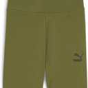 PUMA Women's Essentials 7" Logo Legging Shorts (Green, XXL)