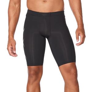 2XU Mens Core Compression Shorts, Running & Training Men's Athletic Shorts with PWX Stretch Fabric & Drawstring Waistband, Small