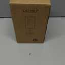 Small Table Lamp for Bedroom, Nightstand Lamp Linen Lampshade Bedroom Wood Base Small Bedside Lamp for Night Stands, Desk Lamps for Reading Living Room, Office (LED Bulb Included) (Black-Walnut Wood)