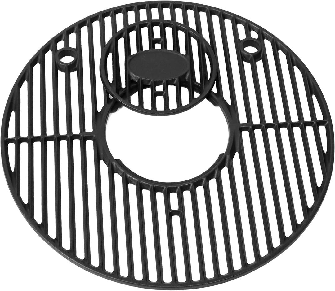 19.5" Cast Iron Round Grate for Akorn Kamado Ceramic Grill, Pit Boss K24, Louisiana Grills K24, Char-Griller 16620, E56720, 16820, Grill Grate Grid for Akorn Kamado,Expert kamado