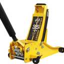YELLOW JACKET 3.5 Ton Low Profile Floor Jack Quickly Lift Hydraulic Car Jack with Dual Pumps, 7700 lb Capacity