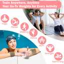 Wrist Weights & Ankle Weights  2 Pack (1.1 lbs Each), Adjustable Arm, Leg & Hand Weights Set for Women, Magnetic Fitness Weights for Gym, Pilates, Walking, Yoga & Home Workout (Black)