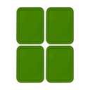 Replacement Lids for Pyrex 3-Cup Glass Food Storage Container Bowls, (7.75 x 5.75-Inch) Plastic Rectangle Lids Covers fits Pyrex 7210-PC, Airtight & Leakproof (4-Pack, Green)