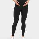 Buttergene Women's Maternity Leggings over the Belly Maternity Yoga Pants Workout Pregnancy Leggings M