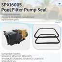 Parts Shop Replacement SPX1600S O-177 for Hayward Pump Lid Gasket (2 Pack)