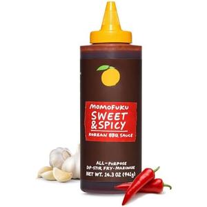 Momofuku Sweet & Spicy Korean BBQ Sauce with Gochujang, Black Pepper, Soy & Garlic for Stir Fry, Barbecue, and Marinade; Umami flavor with Low Spice 6 Pcs,BB Date 04/14/2026