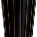 Hosley Tall Metal Floor Vase 26 Inch High, Ideal Gift for Floral Arrangements Modern Home Decor for Dining Room, Livingroom, Bedroom, Hallway Corner, Wedding Party, Spa (Black)