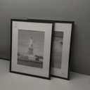 ENJOYBASICS 16x20 Picture Frame, Display Poster 11x14 with Mat or 16 x 20 Without Mat, Wall Gallery Photo Frames, Black, 2 Pack