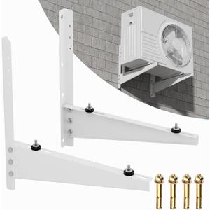 Mini Split Wall Mounting Bracket for 9,000-36,000 BTU Air Conditioner, Heavy Duty AC Support Bracket for Outside, Holds Up to 330lbs