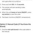 GENERIC Mini Split Universal Remote Control,10000 Codes, Controls 99.9% AC