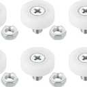 PATIKIL 19mm Drawer Rollers, 6 Pack Plastic Drawer Pulley Replacement Wheels Bearing Small Pulley with Nuts