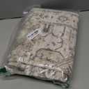 jinchan Runner Rug 2x6 Machine Washable Hallway - Vintage Floral Non-Slip Low-Pile Soft Ultra-Thin Kitchen Rug Distressed Carpet Runner for Farmhouse Bedroom Entryway Laundry Room(2x6ft, Taupe)