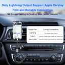 Coiled Multi Charging Cable 4FT [MFi Certified] 5 in 1 Coiled Charging Cable for Car Coiled Universal Charging Cable USB A/USB C to Lightning(Data, Carplay, 2.4A), Type-C(Charge), Micro USB(Charge)