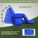 Stadium Seat for Bleachers, Heated, Blue
