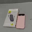 Portable-Charger Power-Bank with Built-in Cables & AC Wall Plug - 12000mAh PD 20W Fast Charging for iPhone,Samsung,Android, USB-C,Rechargeable External Battery Pack for Cell Phone,Type C,Travel Pink