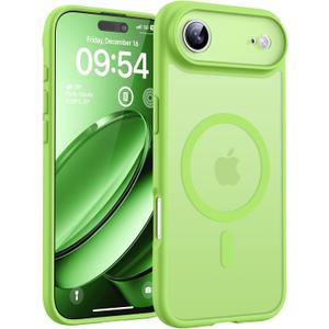 TOCOL for iPhone Air Case, Compatible with Magsafe Charger, Full Camera Protection, Drop Protection, Translucent Matte Phone Case for iPhone 17 Air 6.5 inch (Light Green)