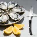 Professional Oyster Shucking Knife, 2CR13 Stainless Steel Oyster Knife, Sturdy Sharpness Opener for All Kinds of Shells, and Level 5 Cut Resistant Glove (XL)