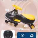 Garvee 12V Electric Wiggle Car for Toddler,2 in 1 Swing Car with Pedal,4MPH