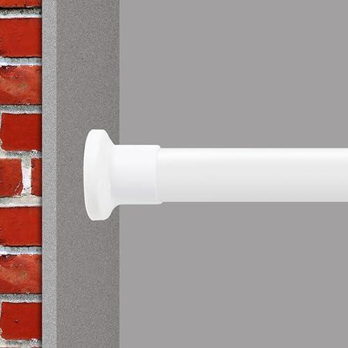 Tension Curtain Rod 123-161 Inch Premium Curtain Tension Rods, No Drilling, No-Fall Down, Adjustable Tension Rod, Spring Tension Rods, Adjustable Tension Curtain Rod For Heavy Duty Curtains