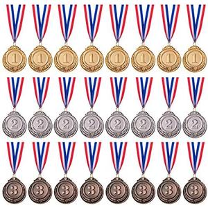 Favide Gold Silver Bronze Award Medals-Winner Medals Gold Silver Bronze Prizes for Competitions, Party,Olympic Style, 2 Inches