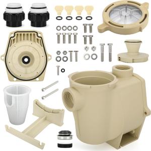 357149 Complete Wet End Replacement Compatible with Pentair WhisperFlo & IntelliFlo Pool Pumps 0.5HP-2HP, Includes Housing, Hardware Kit, Seal Plate, Basket, Pump Lid and More