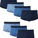 Hanes Men's Underwear Briefs Pack, 7-Pack, Sexy Men's Underwear, Cool & Breathable Cotton Underwear, Wicking, Black L
