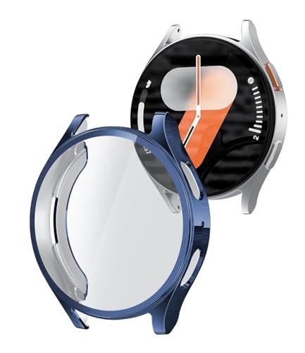 WEHAMU Screen Protector for Samsung Watch Series 7 44mm. The Soft and Flexible TPU Thin Protective case is Specially Designed for Samsung Galaxy Watch 44mm (Midnight Blue)
