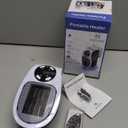 Mini Plug in Heater, Portable Wall Space Heater with Remote, Small Wall Outlet Heating with Adjustable Thermostat and 12H Timer, LED Display for Home Office Bathroom Indoor Use