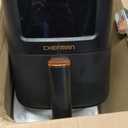 Chefman Compact Air Fryer 3.5 QT - Slim Design Fits Small Kitchens, 4-in-1 Air Fry, Bake, Dehydrate, Frozen, 450°F Max Temp, Narrow Footprint Saves Counter Space, Nonstick Ceramic, Dishwasher-Safe