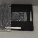 Joy&Grace Appliance Slider for Kitchen Appliances 360 Rolling Sliding Tray for Coffee Maker Countertop, Bamboo Coffee Pot Slider Rolling Tray with Universal Rollers (Black, Large 16"x13")