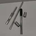 Spurtar Extended 4 Way Lug Wrench, Tire Iron Lug Nut Wrench, Tire Nut Remover Tools 1/2 Drive with 17/19mm and 21/23mm Sockets