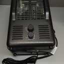 Shinic Space Heater,1500W Milkhouse Heater with Thermostat, Overheat protection, Tip-Over Auto Shut Off, Utility Heater for Garage, Bedroom, Greenhouse (Black)