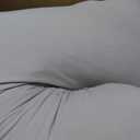 Momcozy Pregnancy Pillows for Sleeping, U Shaped Full Body Pillow for Pregnancy Women with Removable Jersey Cotton Cover, 57 Inch Maternity Pillow, Grey